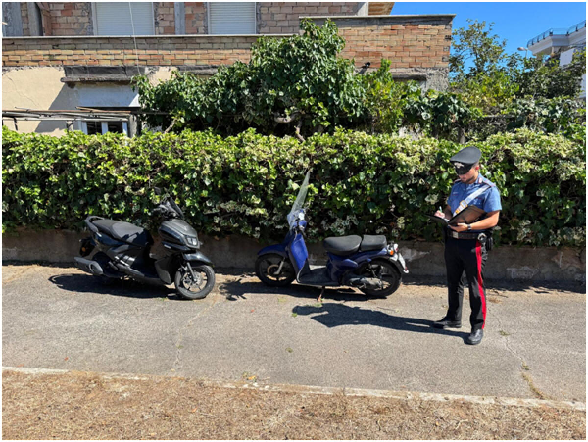 Motorini rubati, ritrovati due mezzi a Sabaudia - 