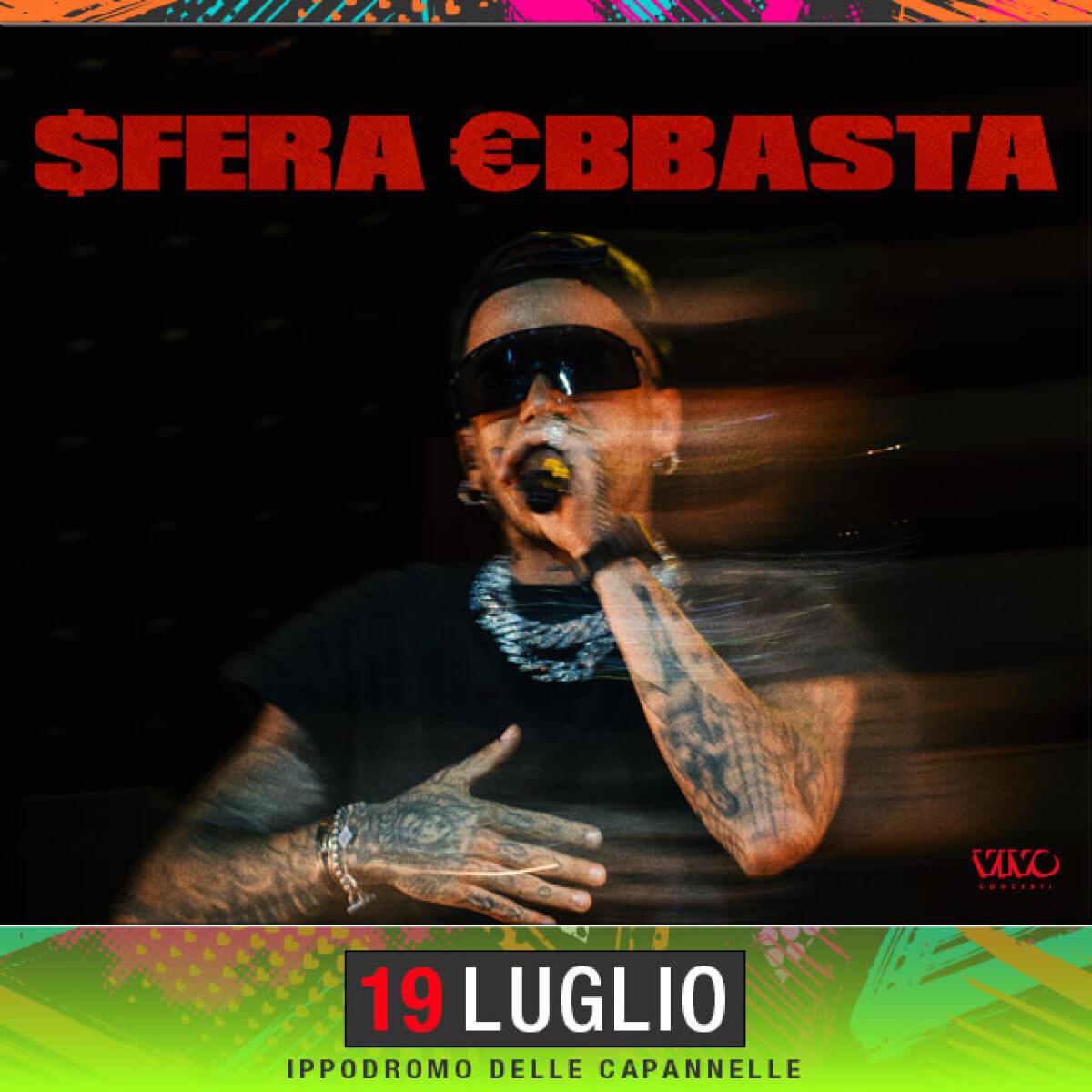 “Rock in Roma”: questo sabato 19 luglio il concerto di Sfera Ebbasta. - 