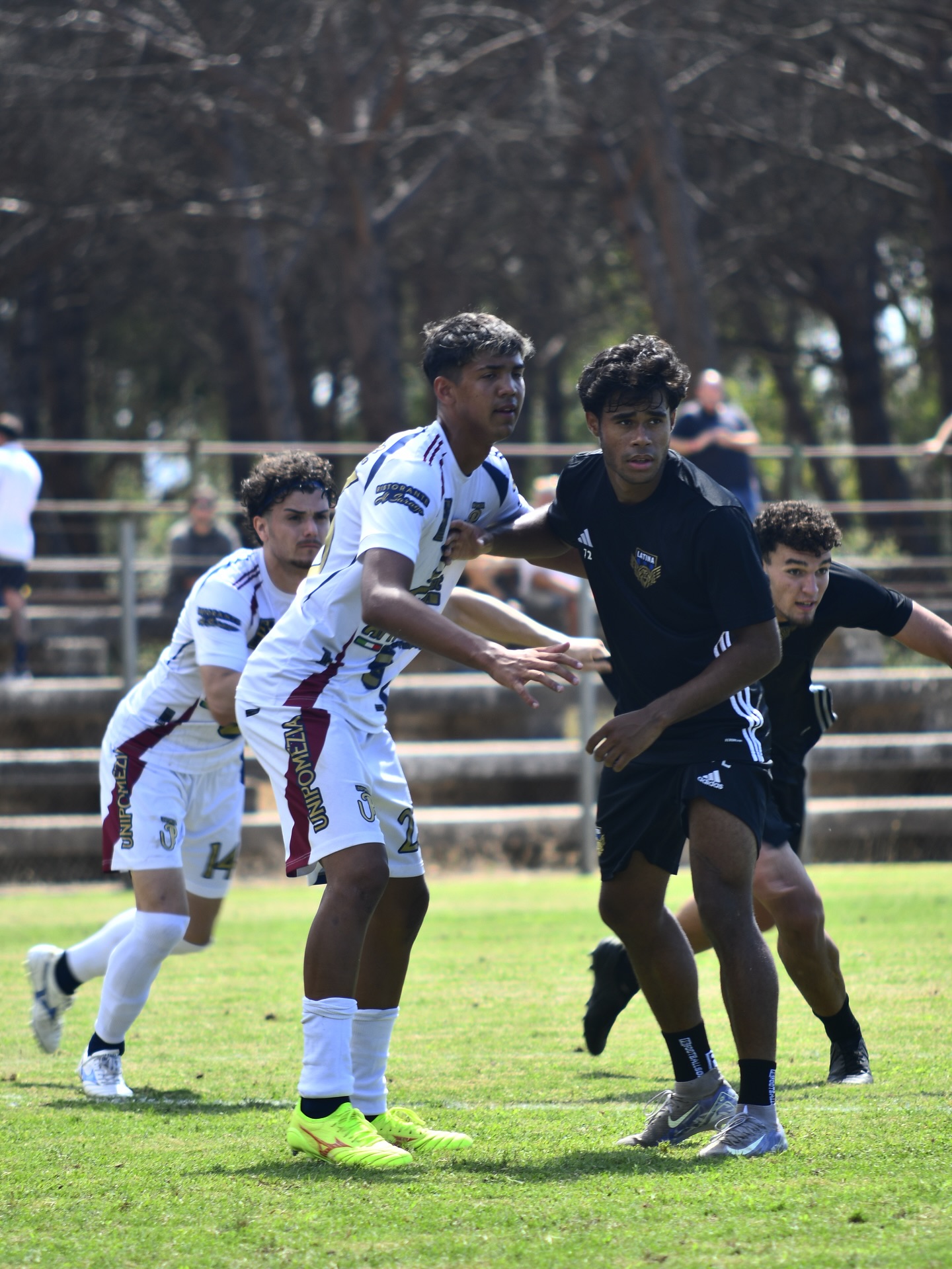 l'amichevole tra il Latina Calcio e l'Unipomezia