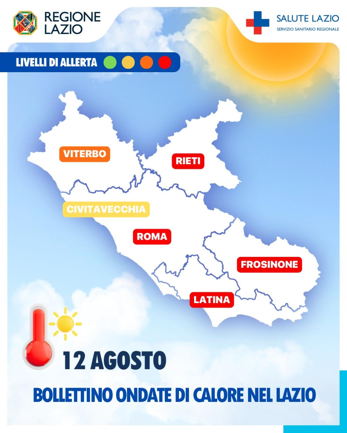 Ondate di calore, allerta per martedì 12 agosto anche a Latina - 