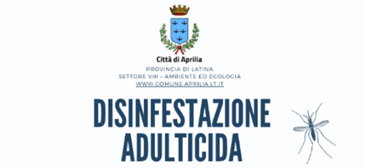 Ad Aprilia anche la disinfestazione adulticida: interventi notturni dal 4 al 9 agosto. Ecco il calendario. - 