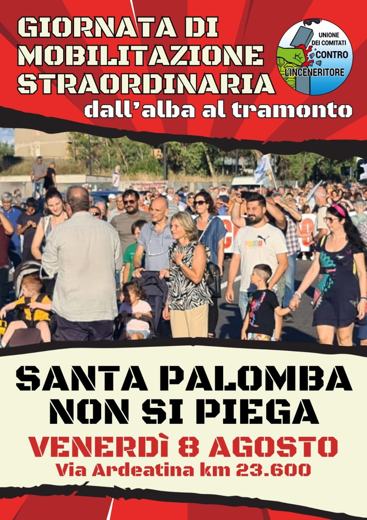 Giornata di lotta questo venerdì contro l’inceneritore di Santa Palomba. - 