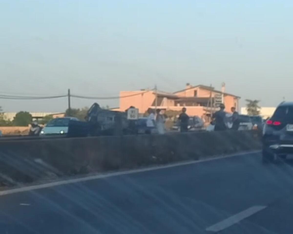 Grave incidente sulla Pontina, a Campoverde. Donna incinta soccorsa da un'eliambulanza. - 