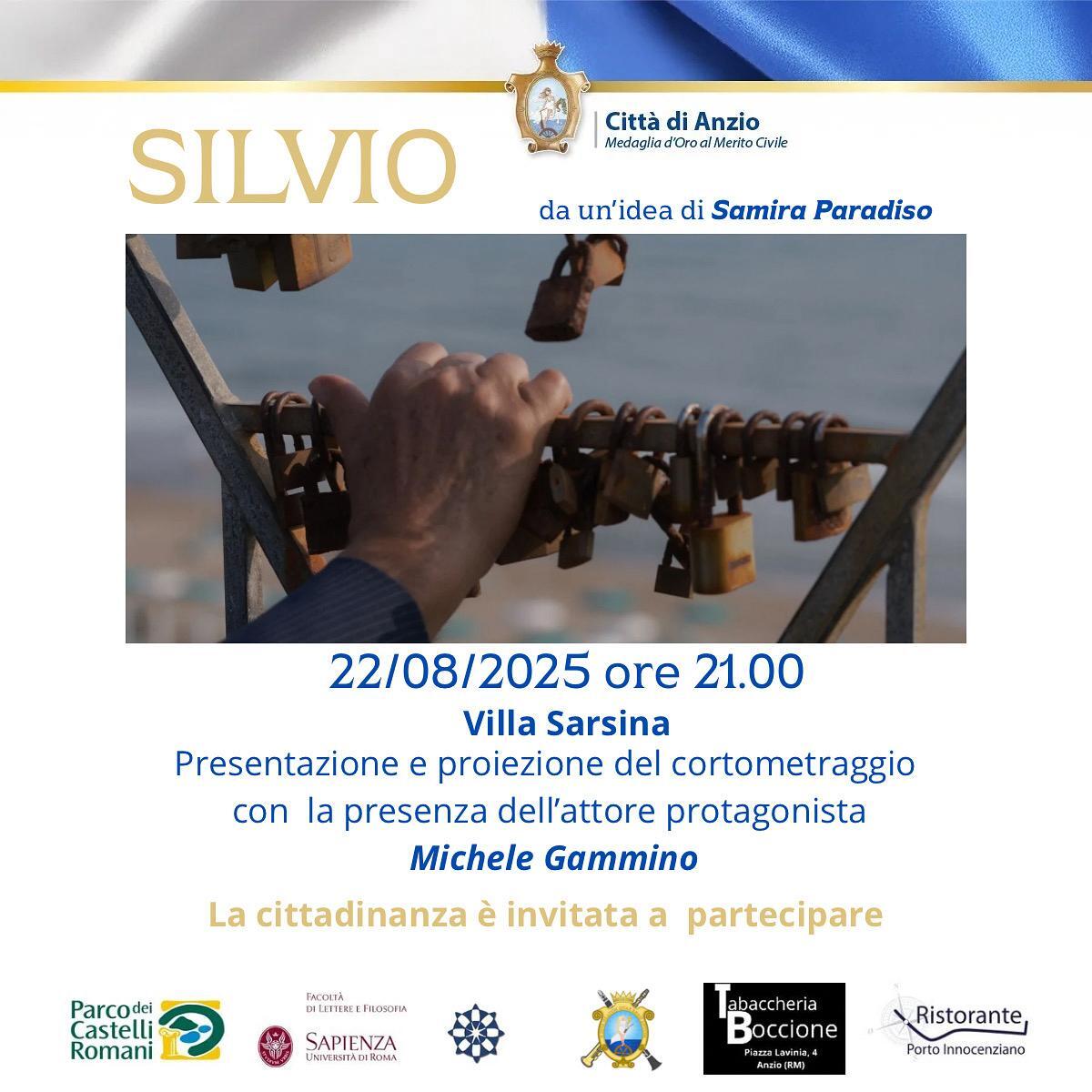 “Silvio” e il valore dell’appartenenza. Questa sera il cortometraggio a Villa Sarsina, ad Anzio. - 