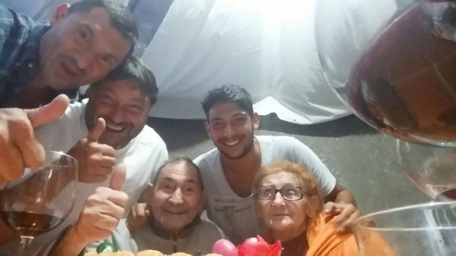 Sigfrido Ranucci a Rocca Massima con la famiglia