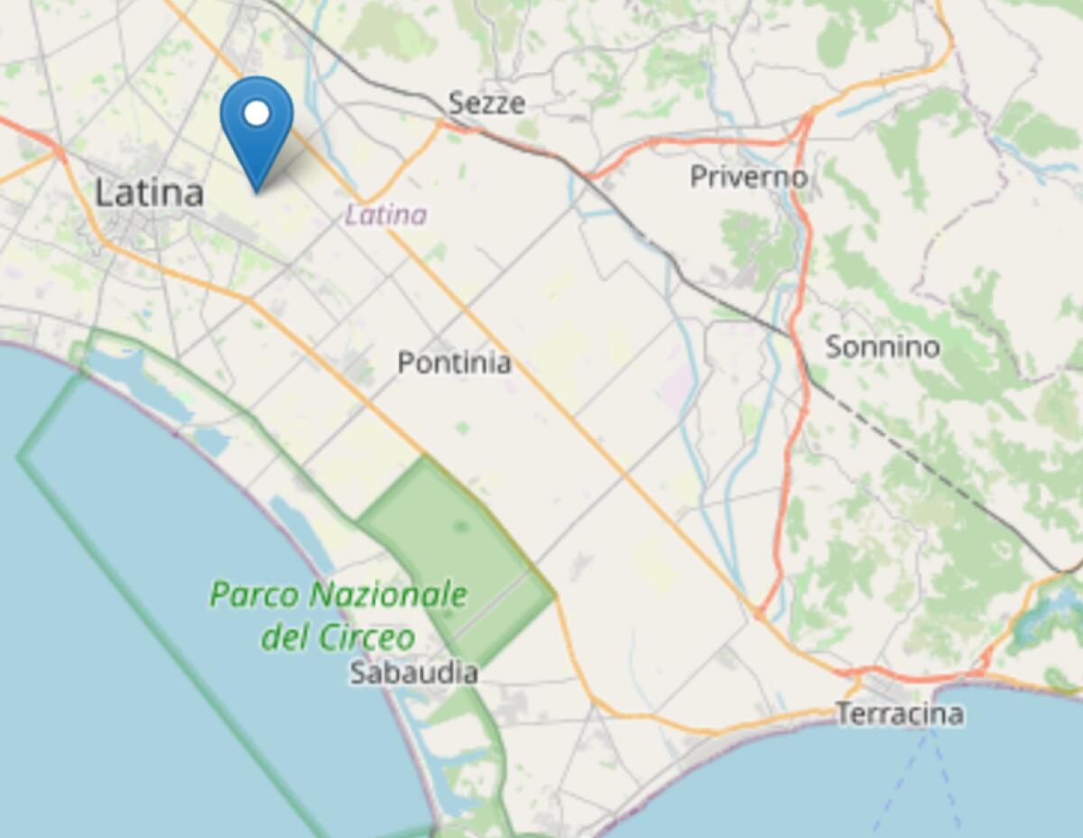 La terra trema a Latina: avvertita una scossa di terremoto di magnitudo 3.2. - 