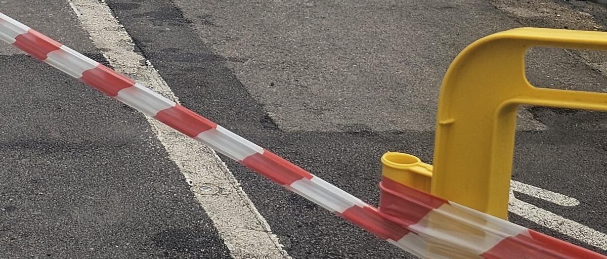 Cedimento della banchina, limitazioni alla viabilità in via Lungolinea Pio VI a Terracina. - 