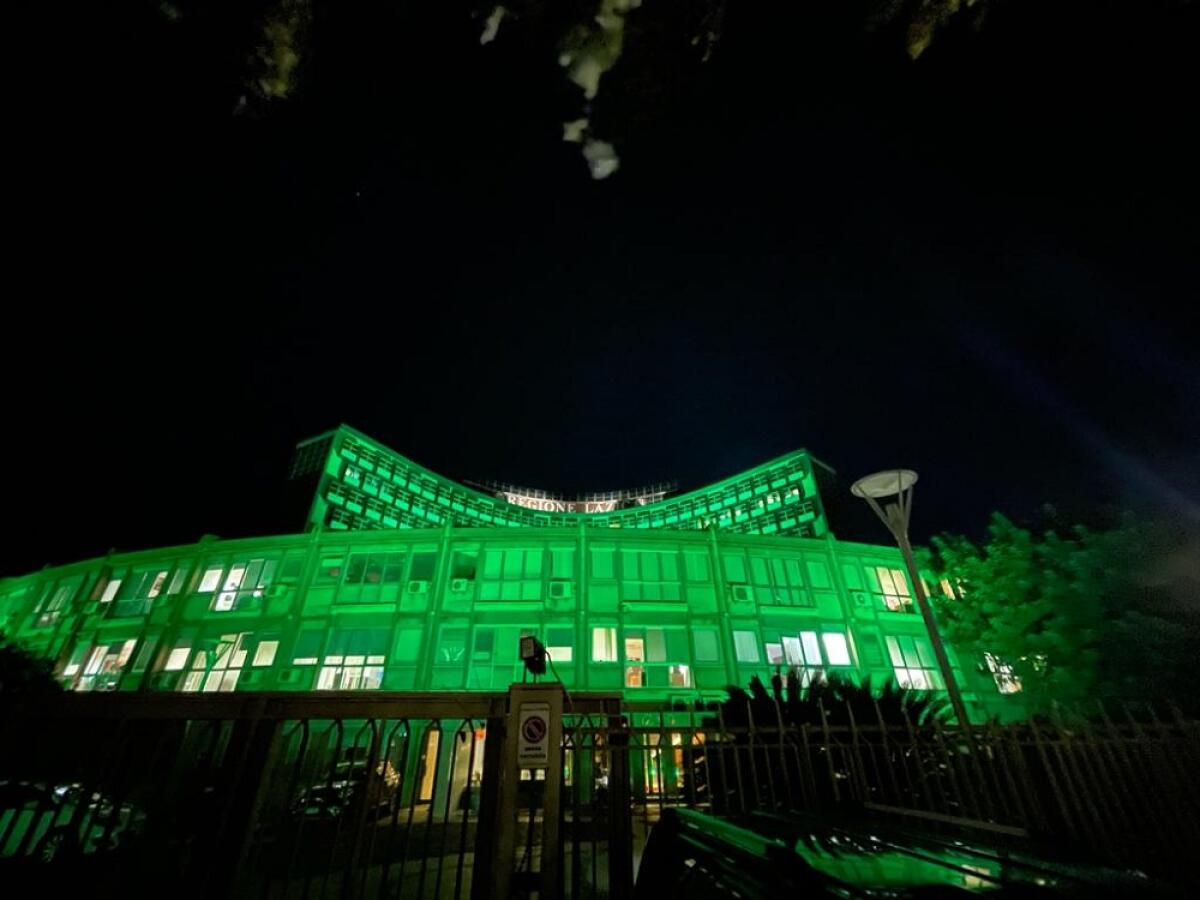 La Regione Lazio si illumina di verde per la giornata della Celiachia - 