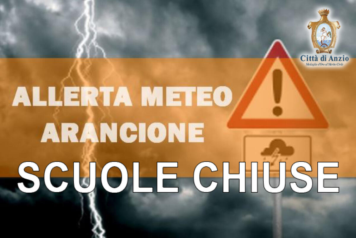 Allerta meteo oggi nel Lazio: ad Anzio attivato il COC e disposta la chiusura di tutte le scuole. - 