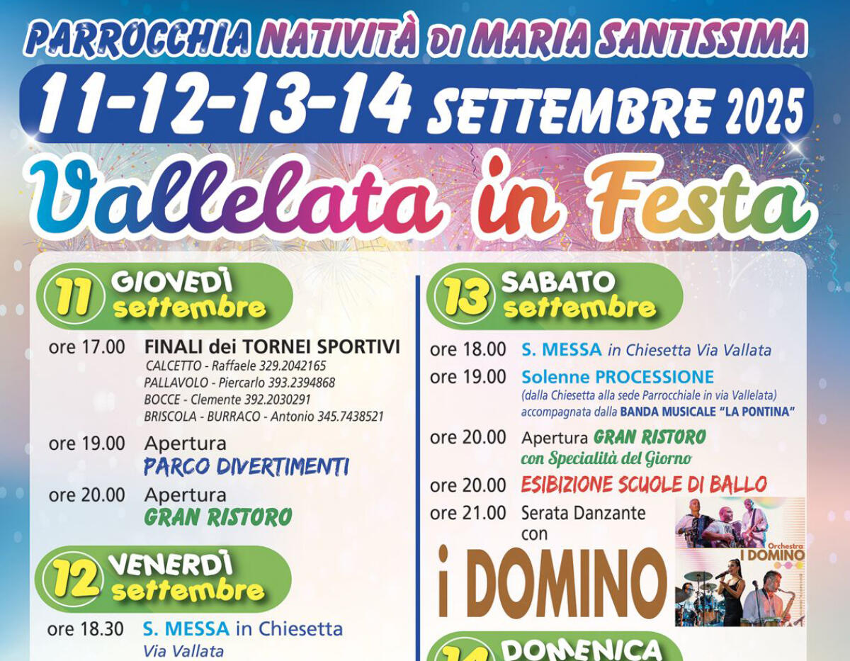 Aprilia, "Vallelata in Festa". Questo fine settimana le due giornate clou. - 