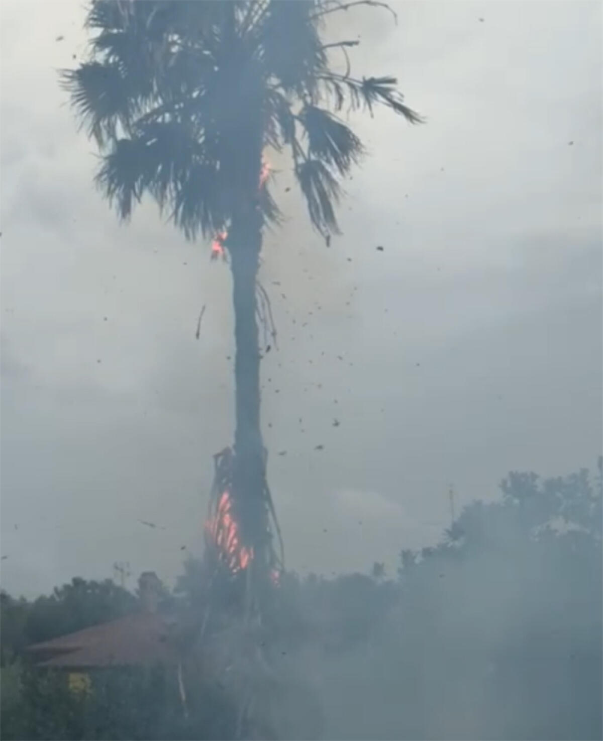 Un fulmine cade nella zona di via Carano, ad Aprilia: fiamme e danni agli impianti elettrici delle abitazioni. - 