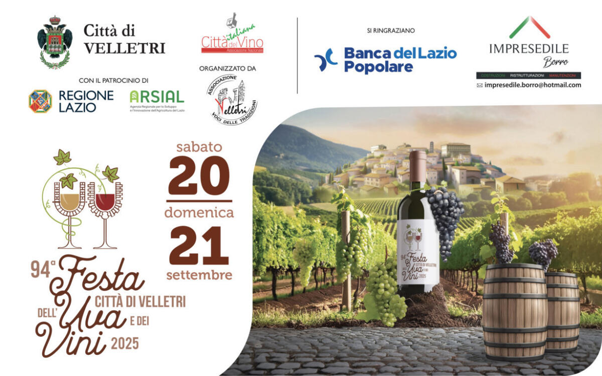 Velletri, tutto pronto per la 94esima Festa dell'Uva e dei Vini - 