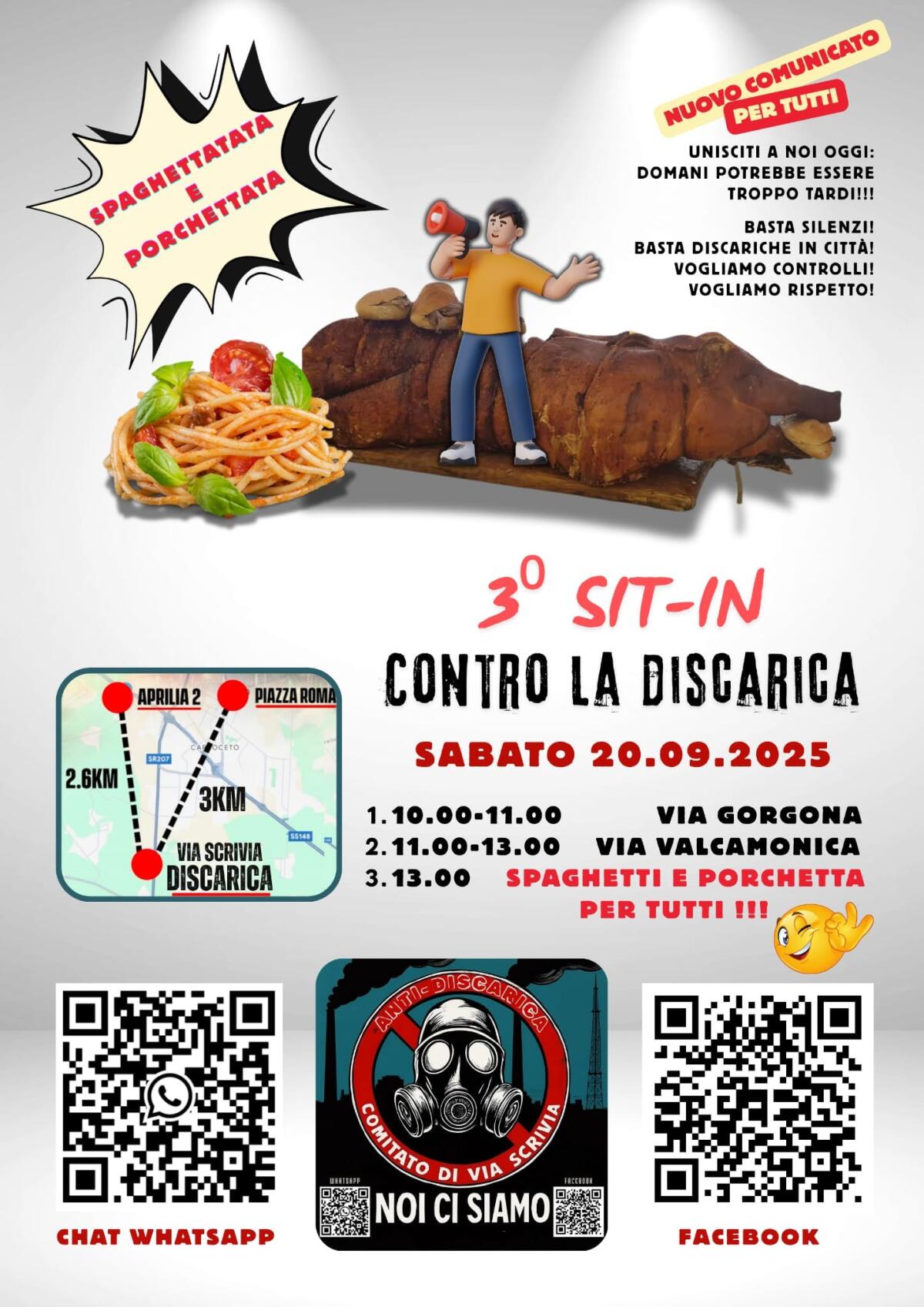 Aprilia, “no alla discarica”: questo sabato in via Valcamonica una nuova azione di protesta. - 