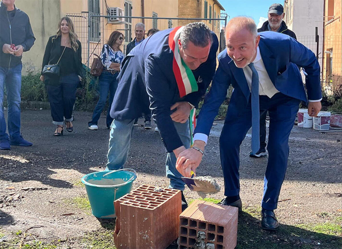Ad Ariccia la posa della “prima pietra” sul cantiere Ater di Via degli Olmi. - 