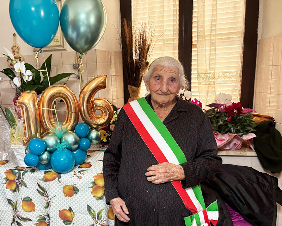 Sermoneta festeggia i 106 anni della signora Elena Palombo, la cittadina più longeva della comunità. - 