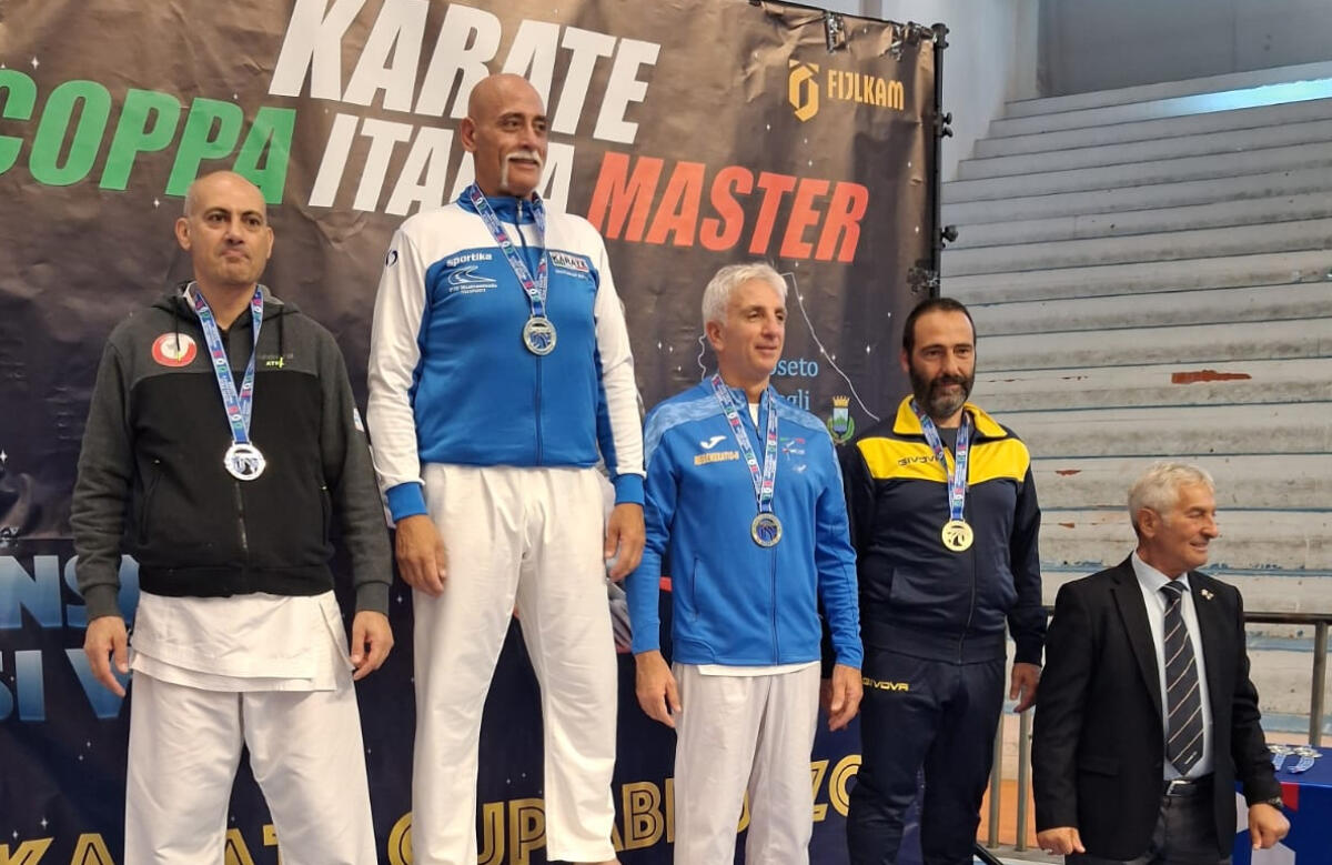 Karate - Coppa Italia Master: bronzo per il maestro Amato, argento per Alessandro Pompei - 