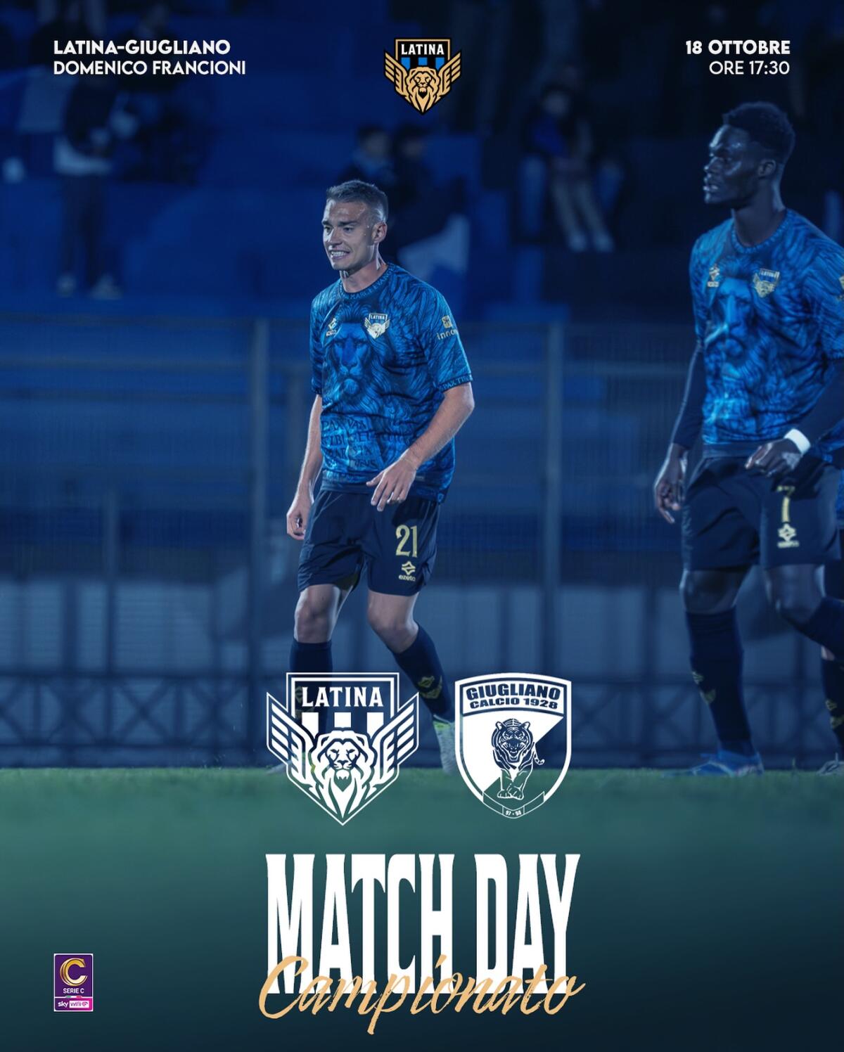 Calcio di serie C, il Latina al Francioni attende il Giugliano. - 