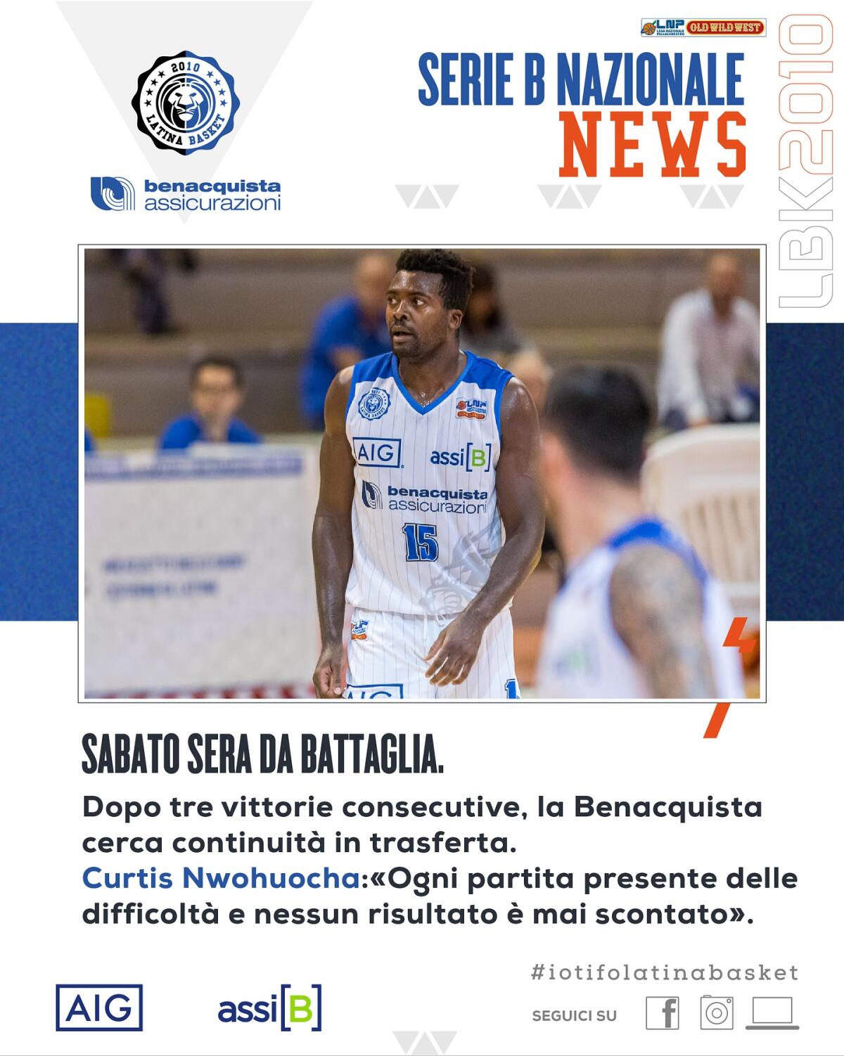 Basket B Nazionale: sabato sera da battaglia, Latina sfida Chiusi ad Arezzo. - 