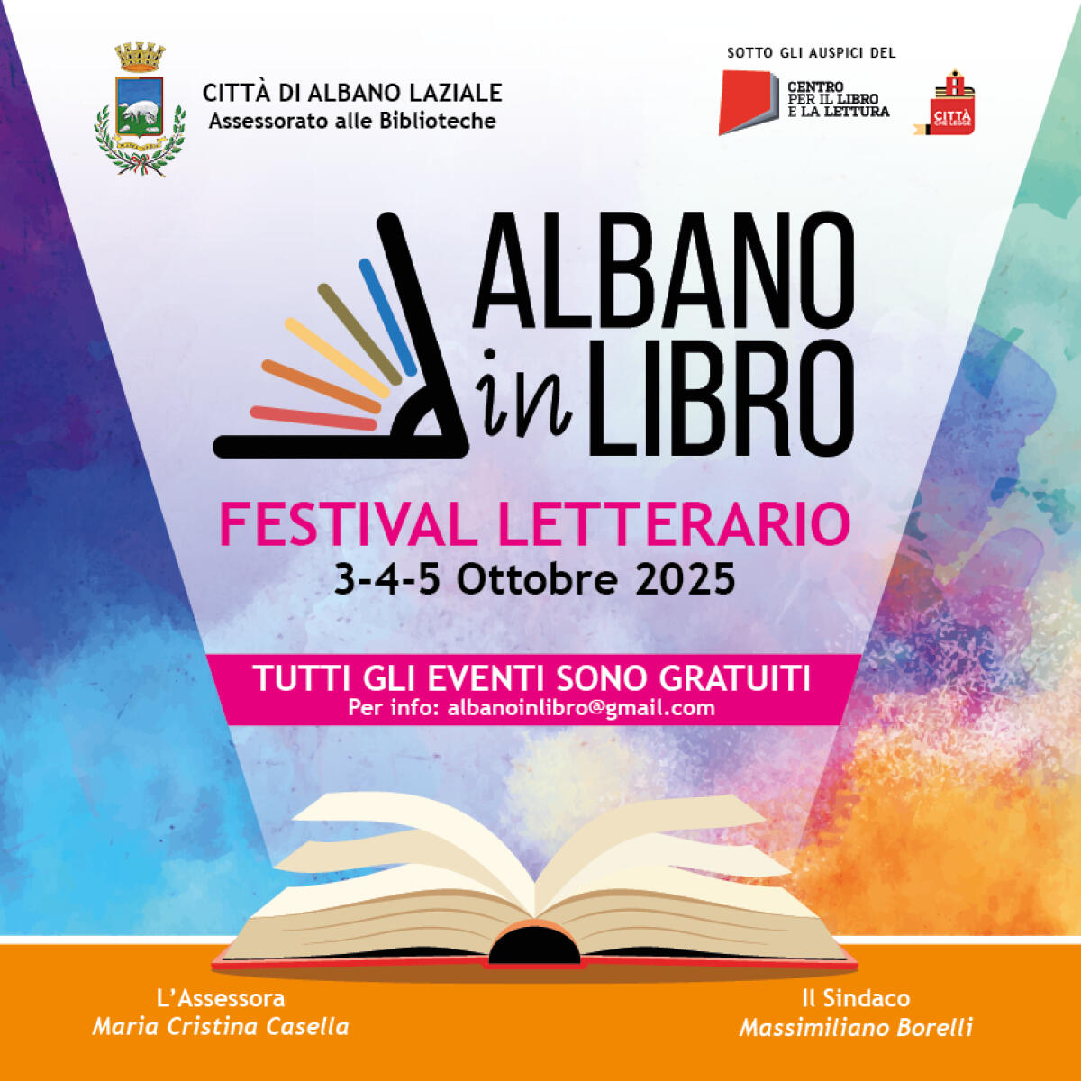 “Albano In Libro”, questo fine settimana la quarta edizione del festival letterario. - 