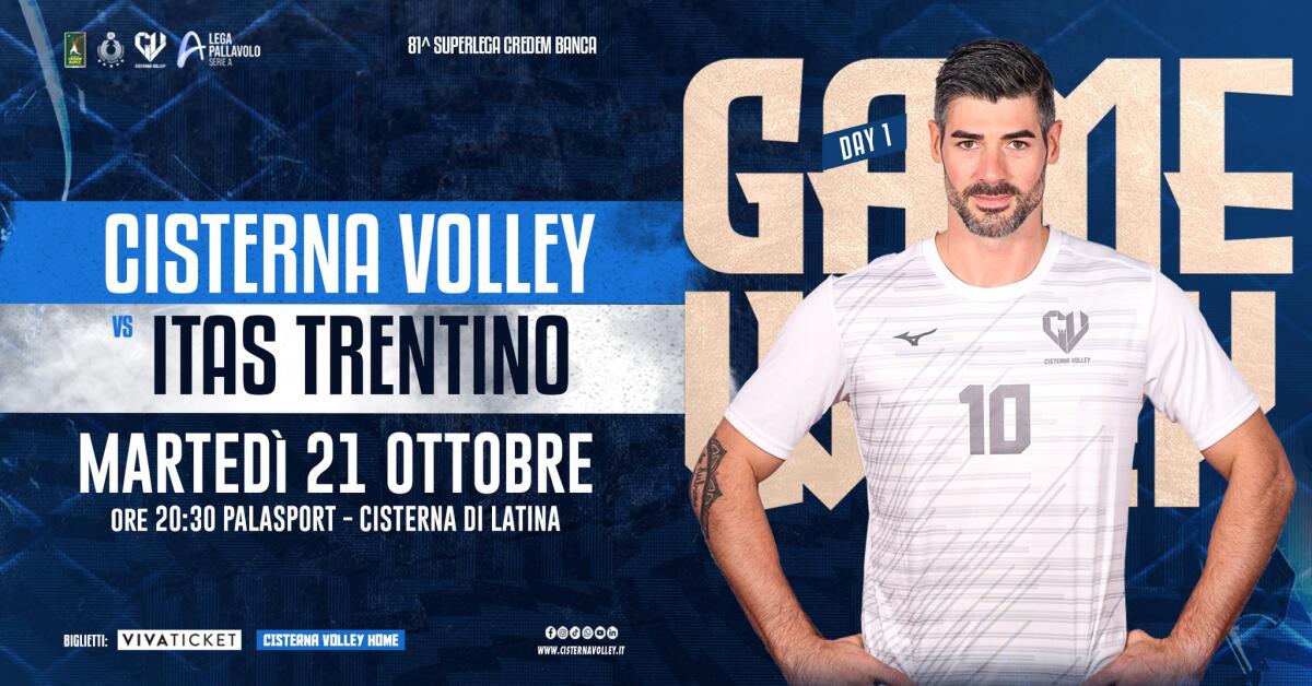 Superlega, campionato al via: martedì l’esordio del Cisterna Volley contro i Campioni d'Italia dell’Itas Trentino. - 