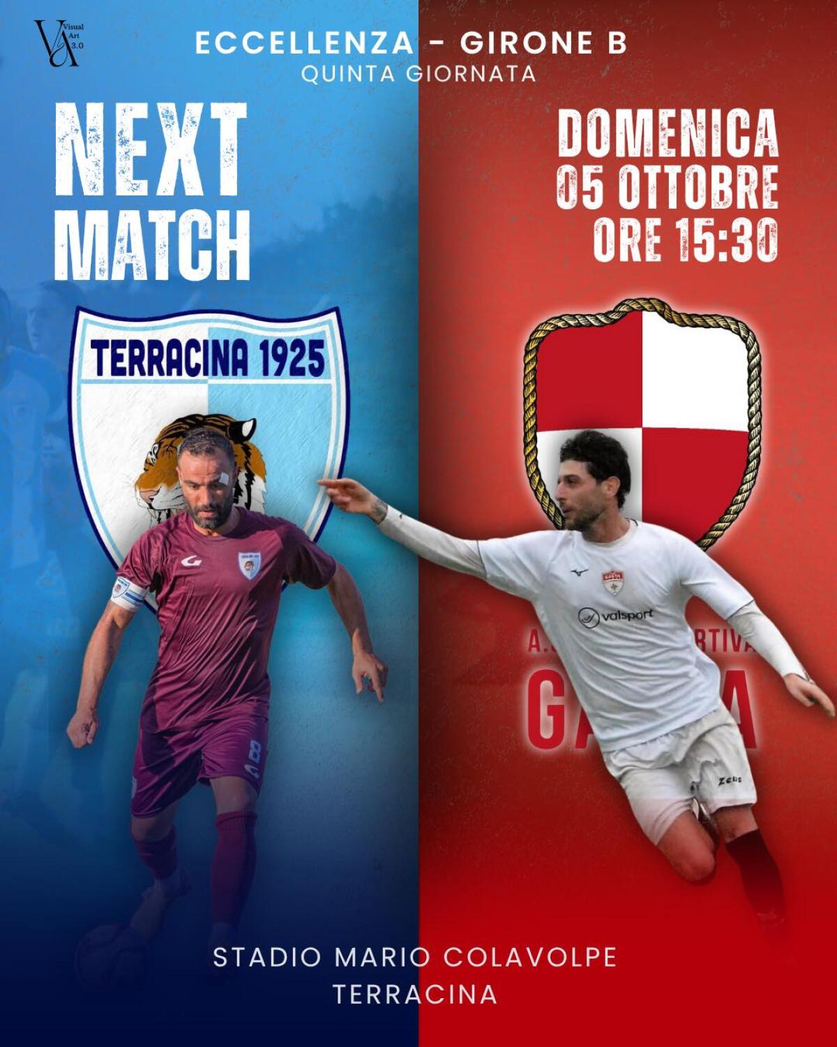 Calcio di Eccellenza, derby tutto pontino questa domenica tra il Terracina e la Polisportiva Gaeta. - 