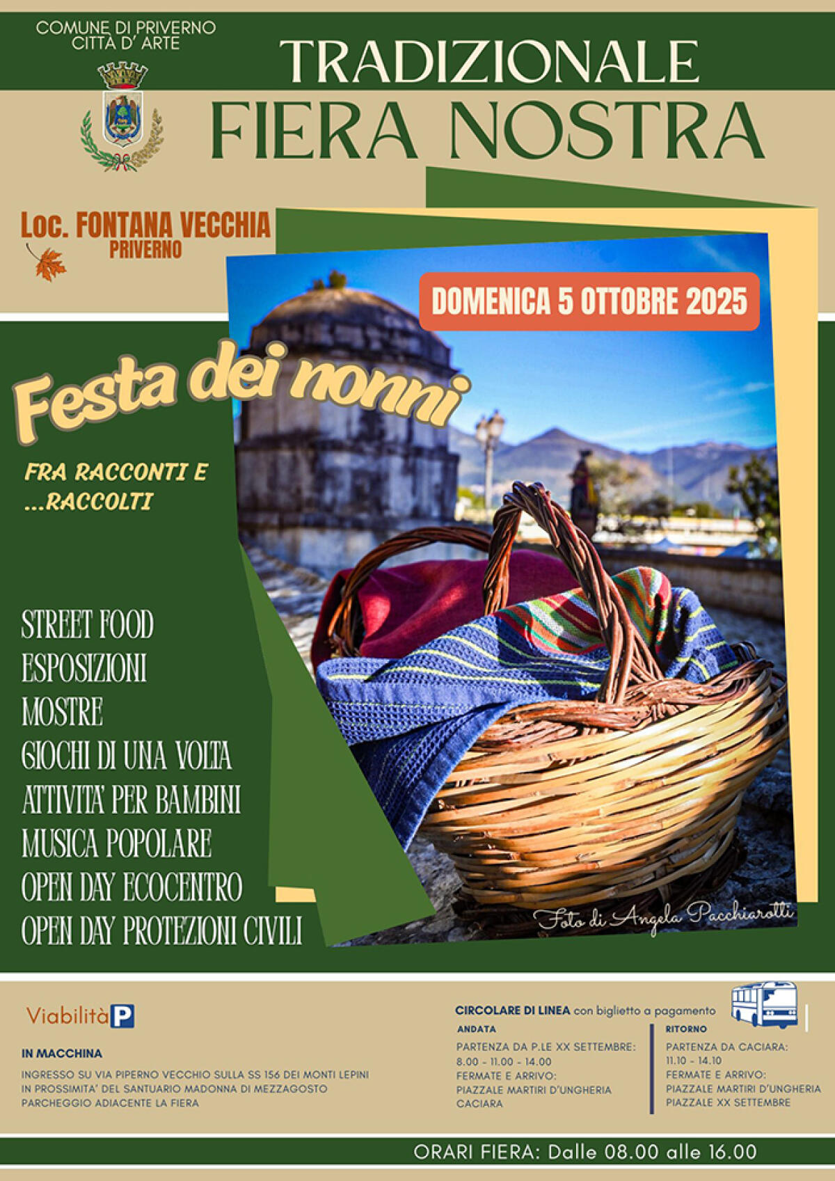 A Priverno si celebrano i nonni con la tradizionale “Fiera Nostra” e l’iniziativa “Racconti e Raccolti”. - 