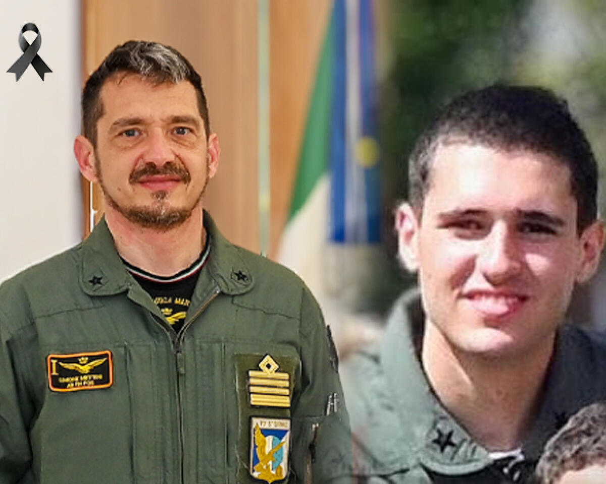 Aeronautica Militare in lutto: "Simone e Lorenzo uniti dalla stessa passione. Un pilota non muore mai, vola solo più in alto" - 