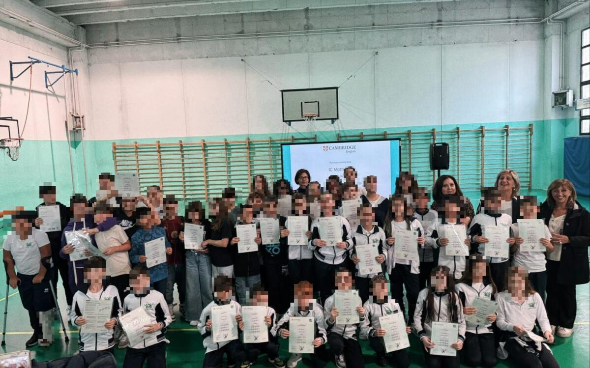 Consegnati gli attestati Cambridge presso l'Istituto Matteotti di Aprilia - 