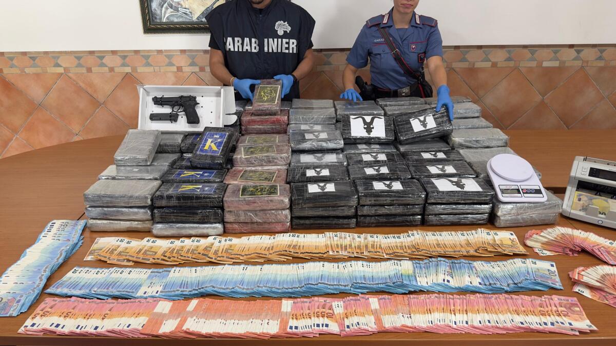 I carabinieri sequestrano 200 chili di cocaina e 30mila euro, un arresto - 