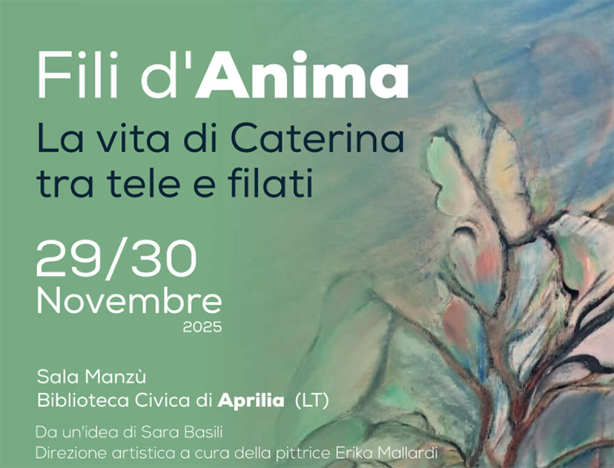 “Fili d’Anima”: ad Aprilia una mostra d’arte in ricordo della pittrice e disegnatrice Caterina Babbo. - 