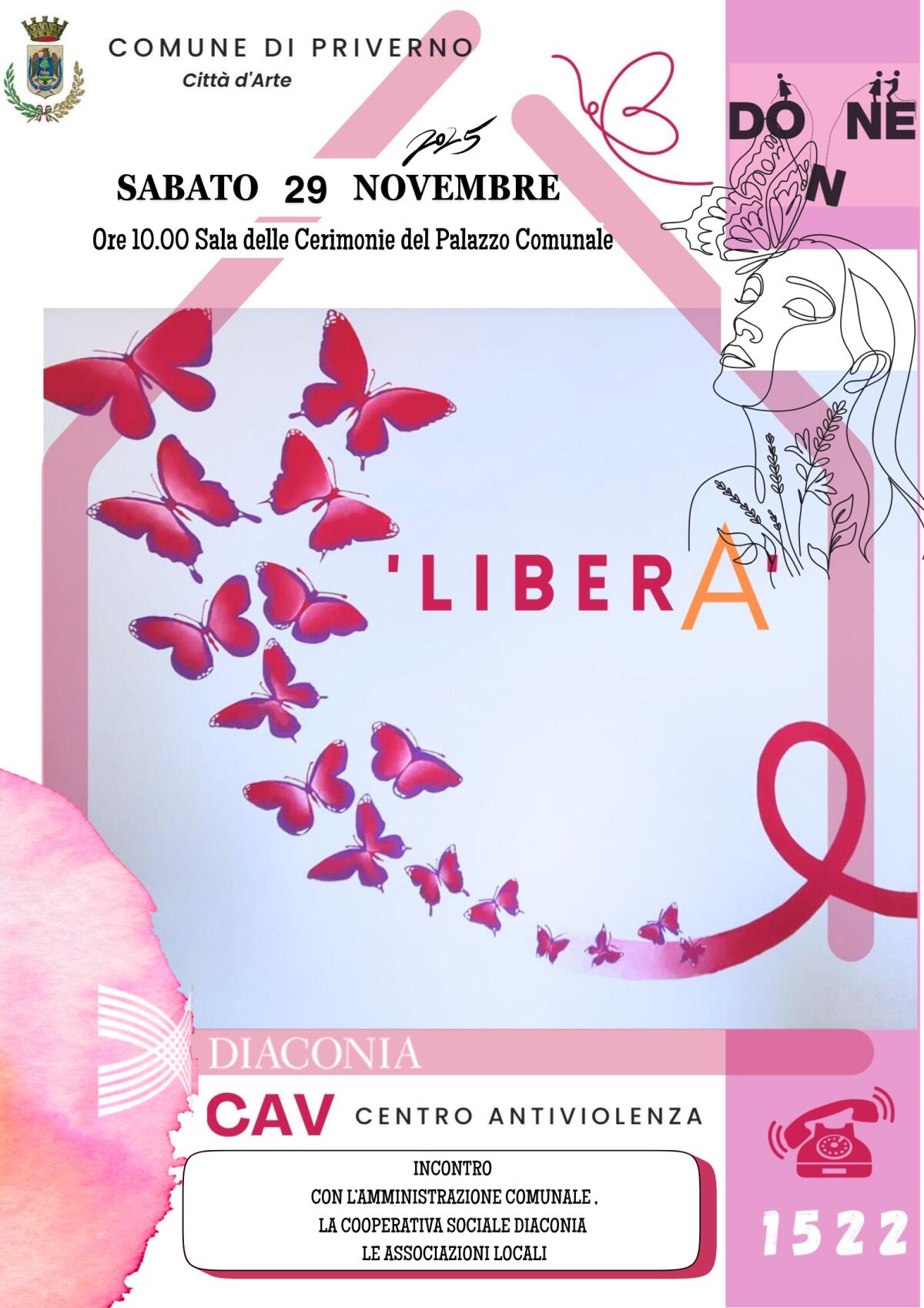 Priverno, si rinnova il Centro Antiviolenza “Libera”. Questo sabato la presentazione. - 