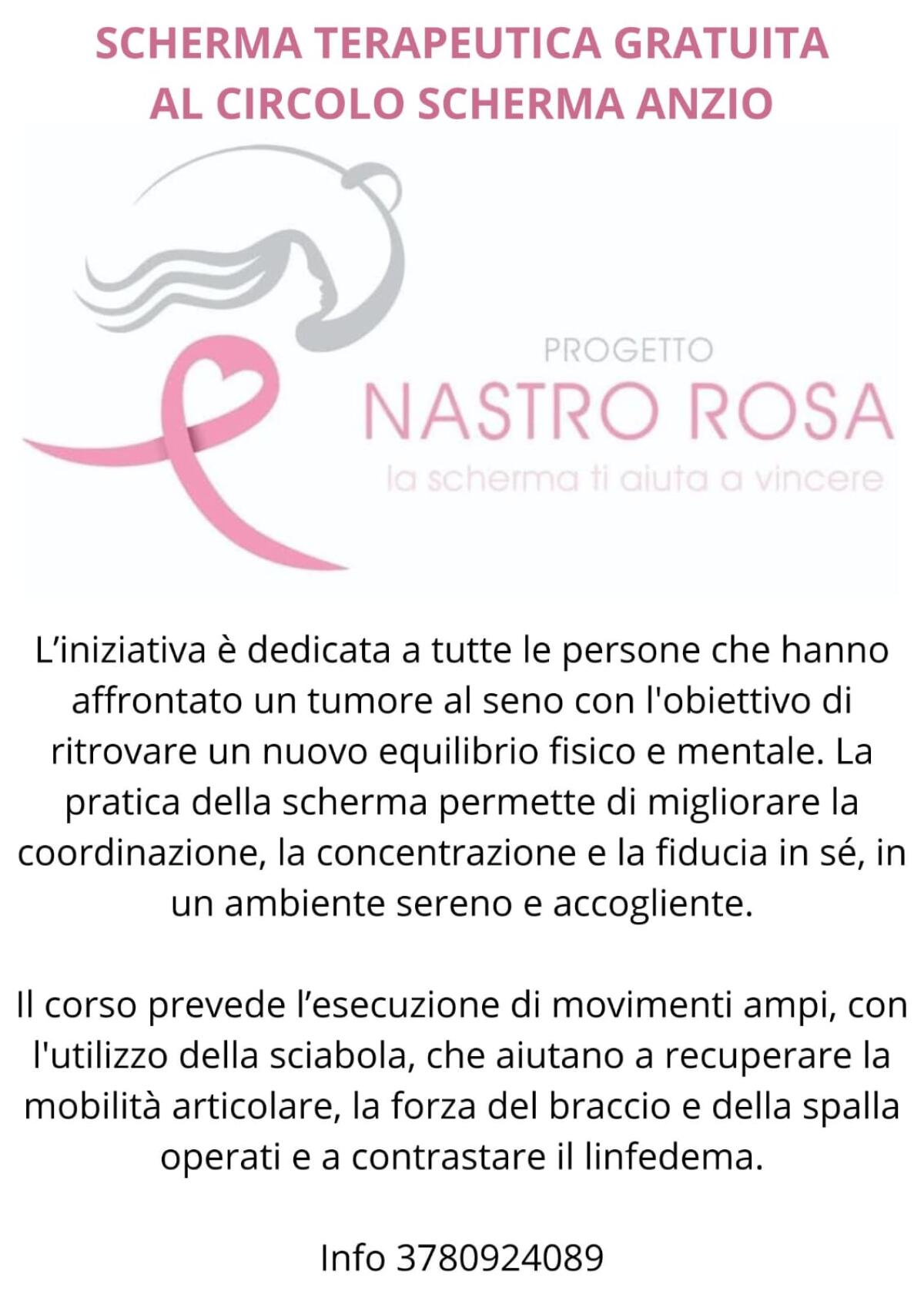 Progetto Nastro Rosa: corso gratuito di Scherma per pazienti o ex pazienti oncologici - 