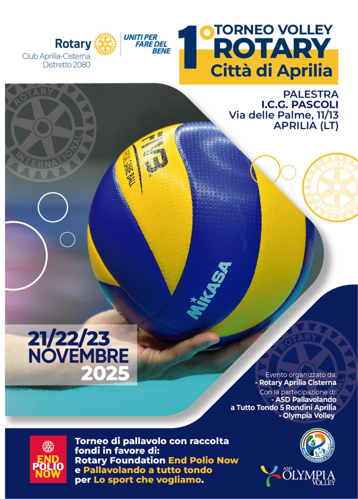 Ad Aprilia il primo Torneo Volley Rotary - 