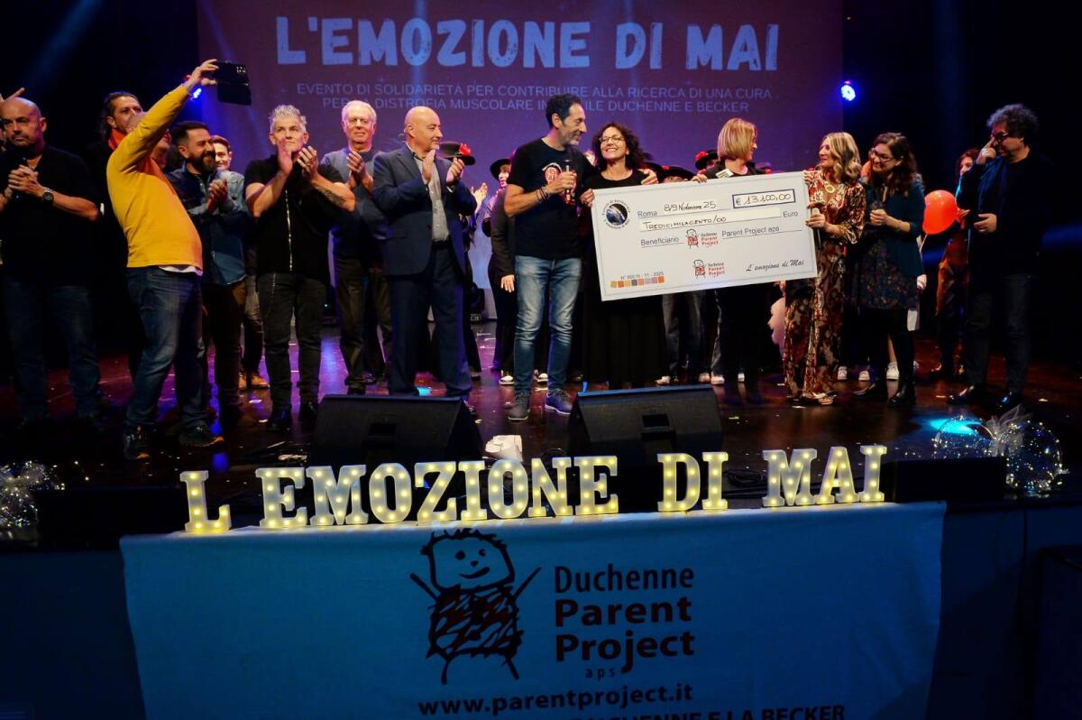 Velletri - L'Emozione di Mai, donati13mila euro all'associazione Parent Project-Duchenne - 