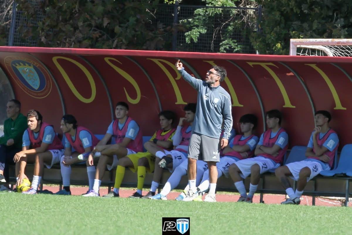 Mirko Boccitto, allenatore del Cisterna Calcio