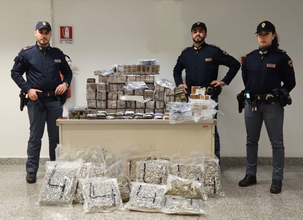 115 chili di droga sequestrati nella Capitale dalla Polizia - 