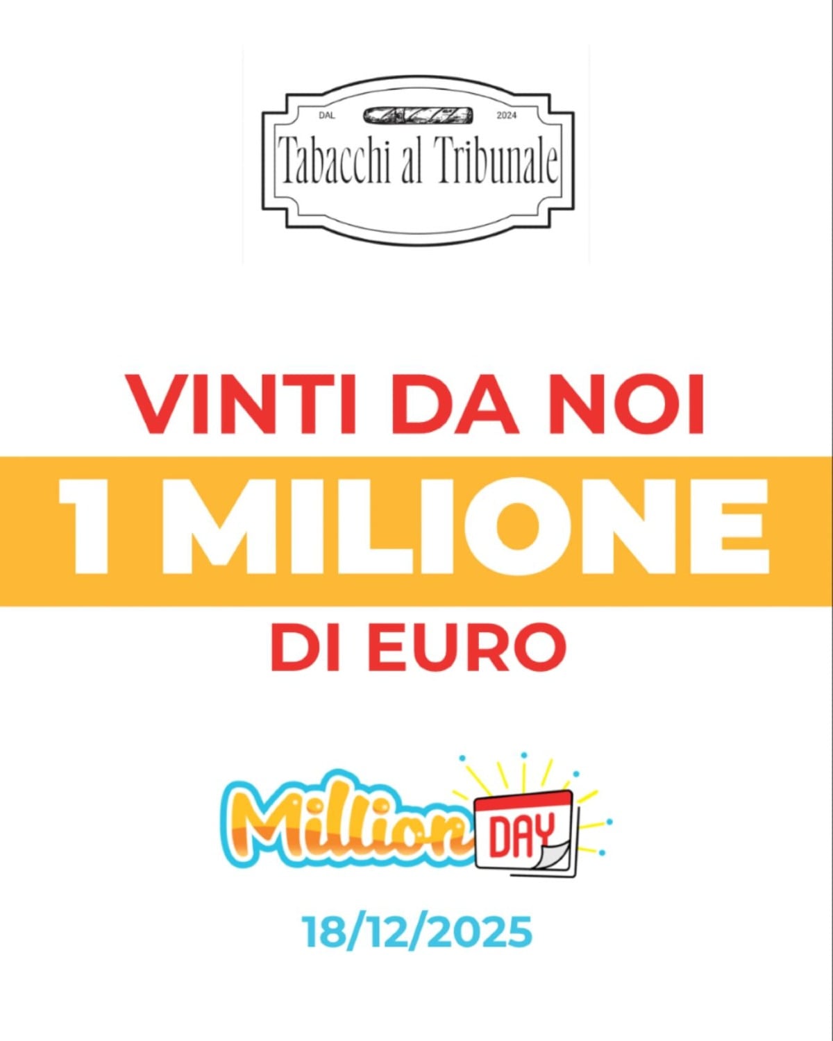 Vinto un milione di euro al "Tabacchi in Tribunale" di Latina - 