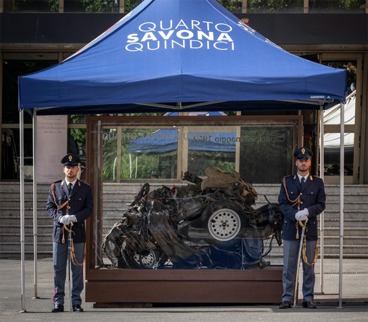 “Dal Sangue  Versato al Sangue Donato”: tappa a Latina per DonatoriNati e Quarto Savona Quindici (l’auto dove morì il giudice Falcone). - 