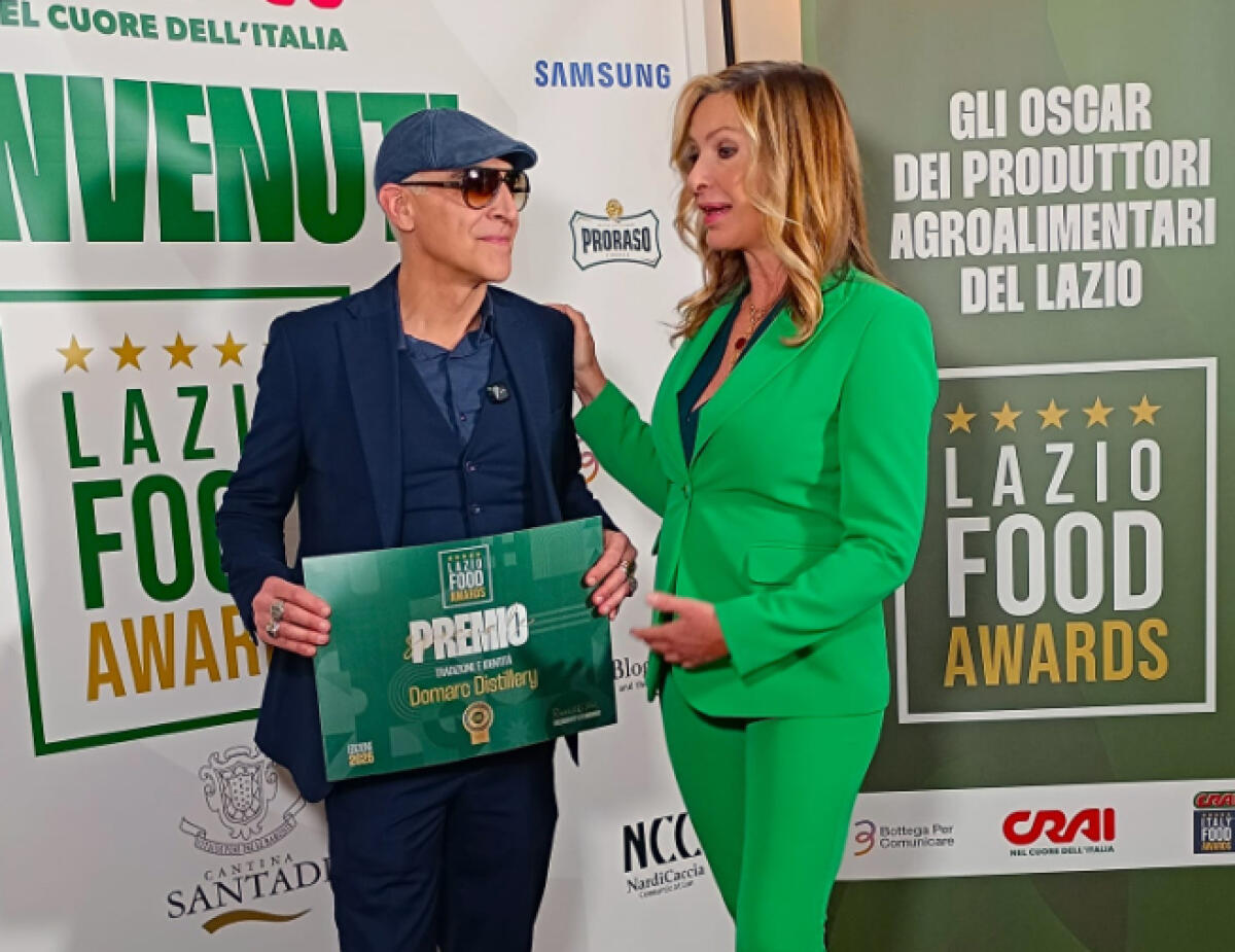 La Domarc Distillery di Aprilia vince il premio "Tradizione e Identità" al Lazio Food Awards - 