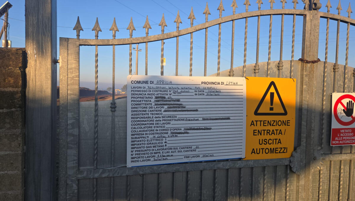 Aprilia - "Ripresi i lavori, ma solo per la messa in sicurezza. Vigileremo" - 
