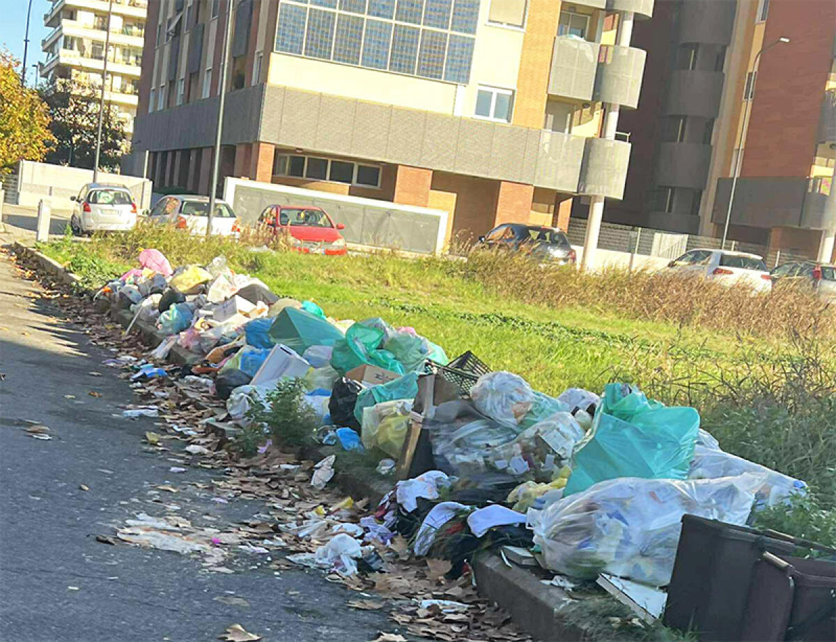 Aprilia, rifiuti abbandonati in strada in via Londra. Una storia senza fine. - 