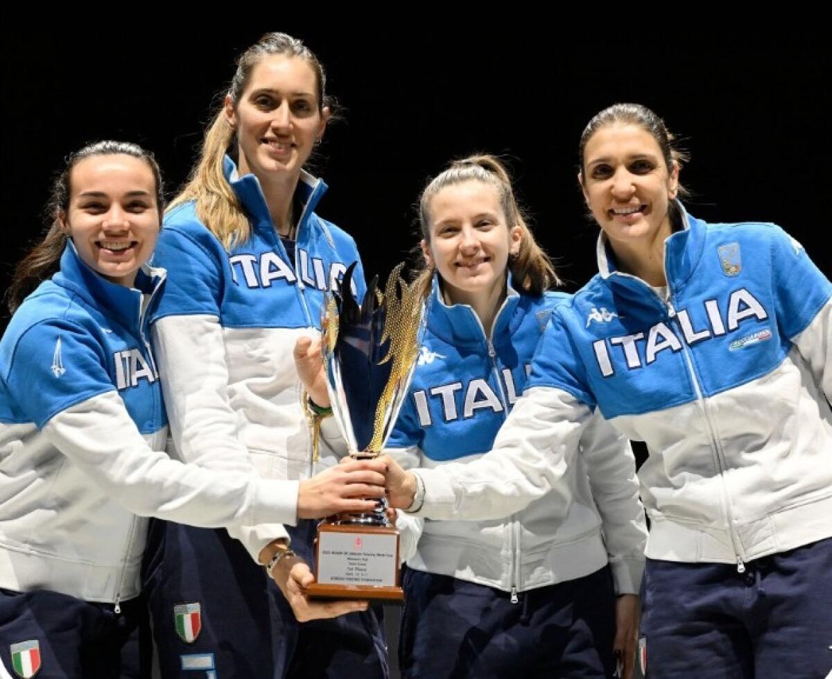 Doppio trionfo nella Coppa del Mondo a squadre per Errigo e Marini del Frascati Scherma. - 