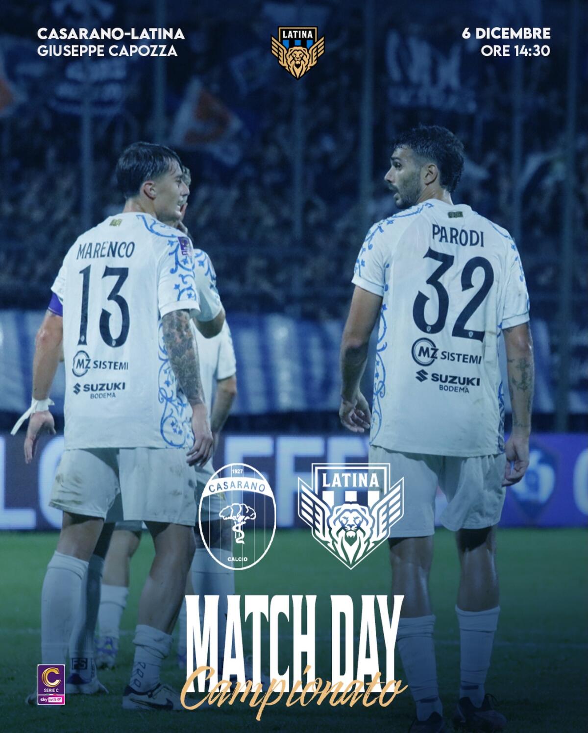 Calcio, serie C, il Latina apre il nuovo corso targato mister Volpe. La prima sfida oggi sul campo del Casarano. - 