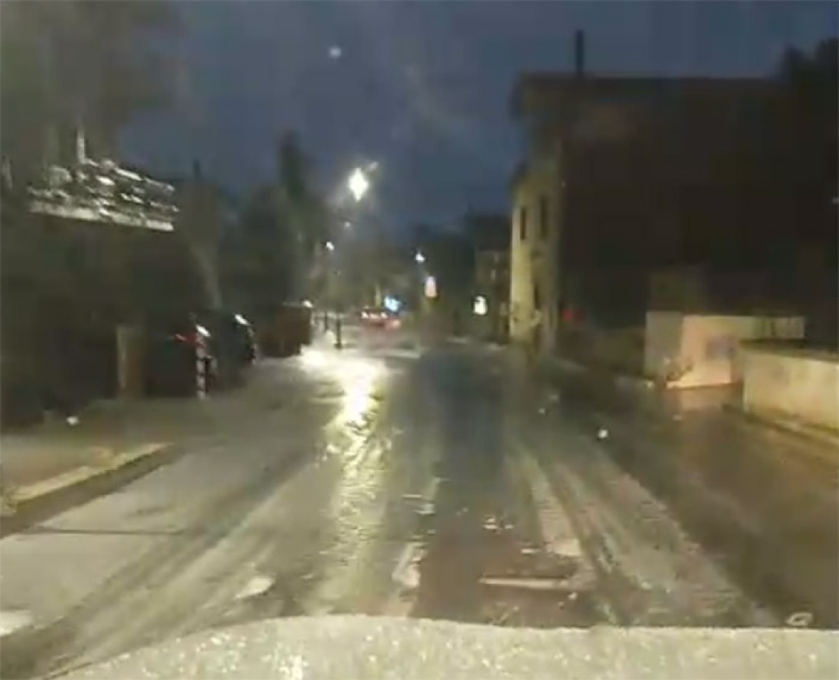 Primo fiocchi di neve ai Castelli Romani e grandine a Latina e provincia. - 