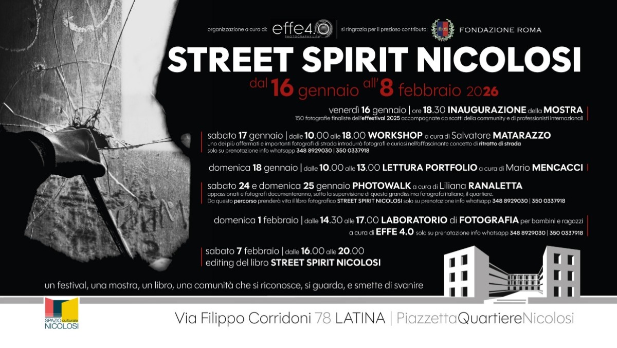 A Latina la prima edizione di “Street Spirit Nicolosi”, festival di street photography. - 