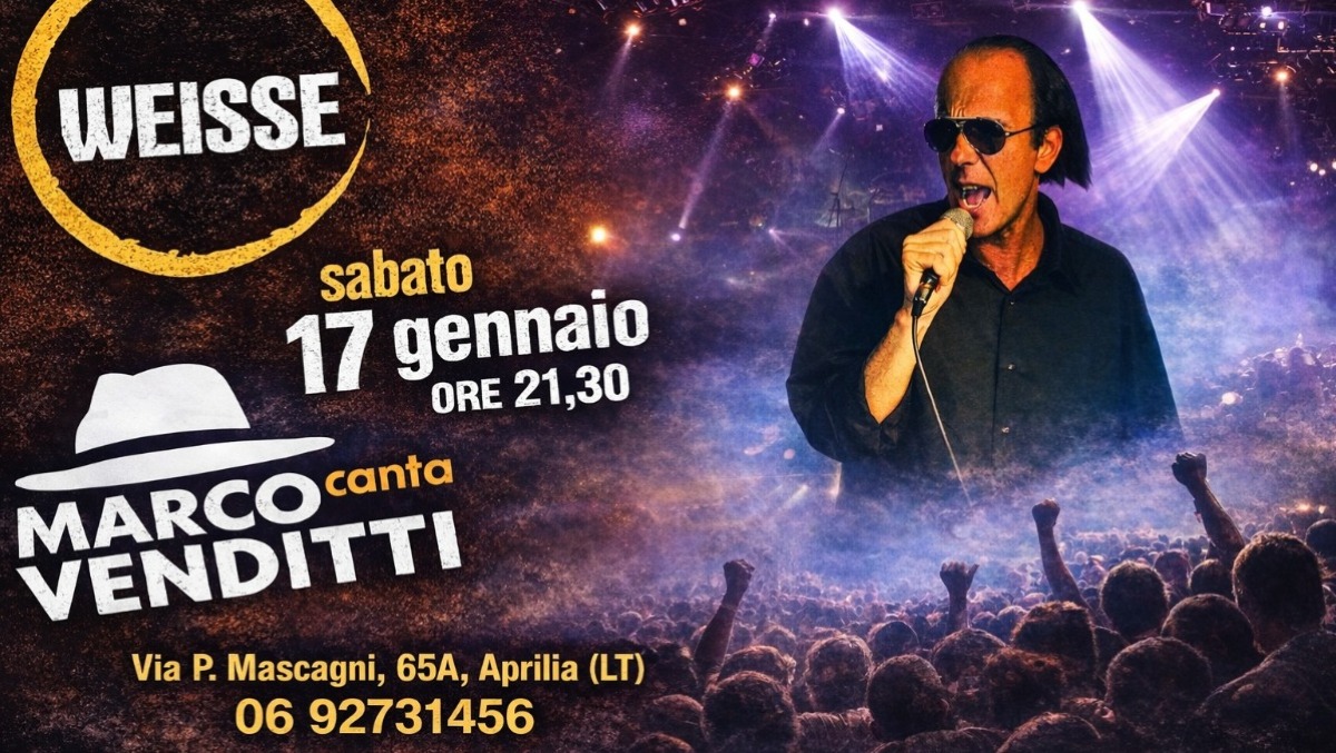 Al Weisse Pub di Aprilia concerto live con la cover band di Antonello Venditti. - 