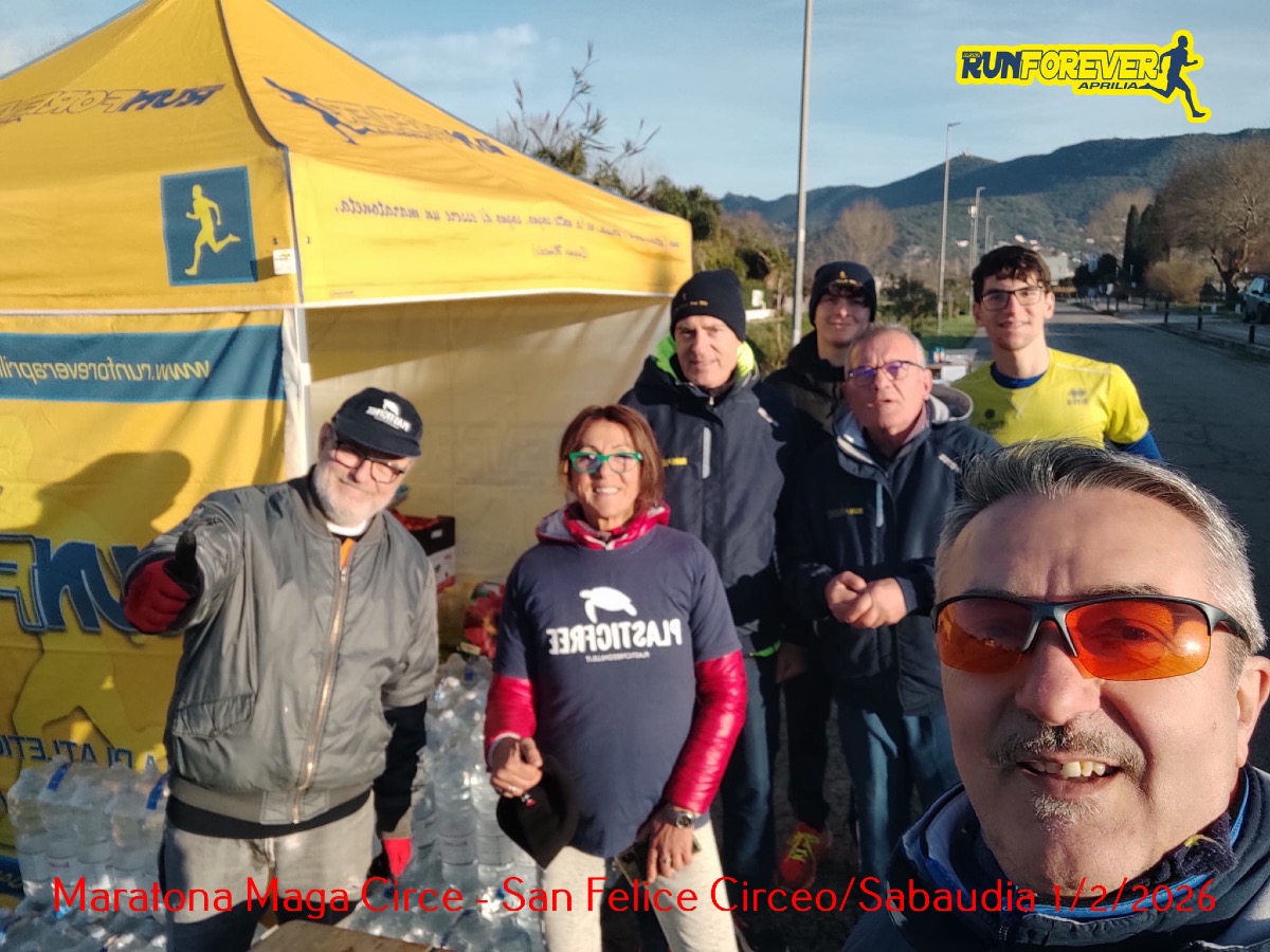 Maratona Maga Circe 2026, magnifica avventura per la Runforever Aprilia - 