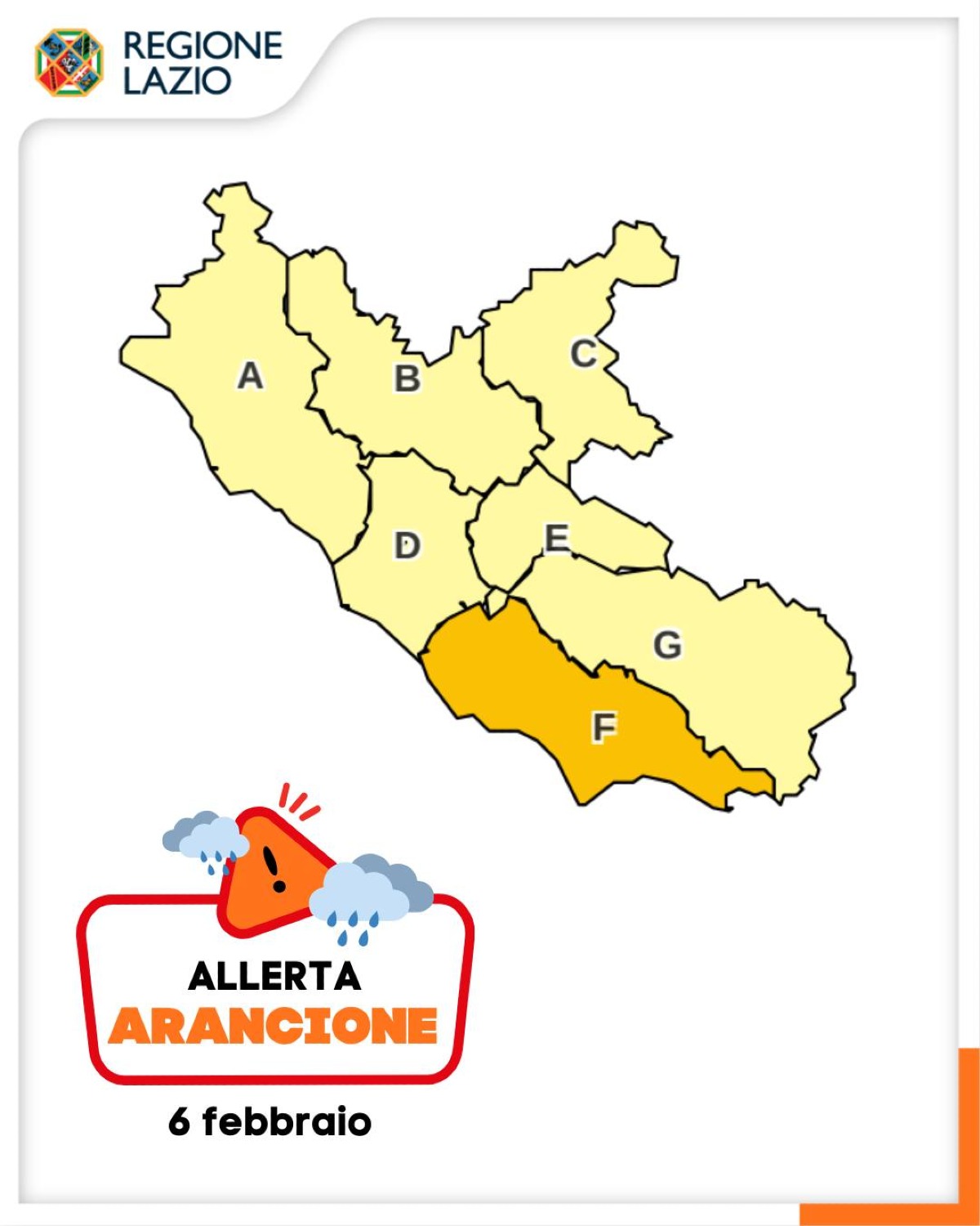 Allerta arancione sul Lazio, nuove precipitazioni in arrivo - 