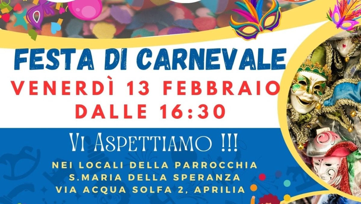 Aprilia, festa di Carnevale questo venerdì a Fossignano. - 