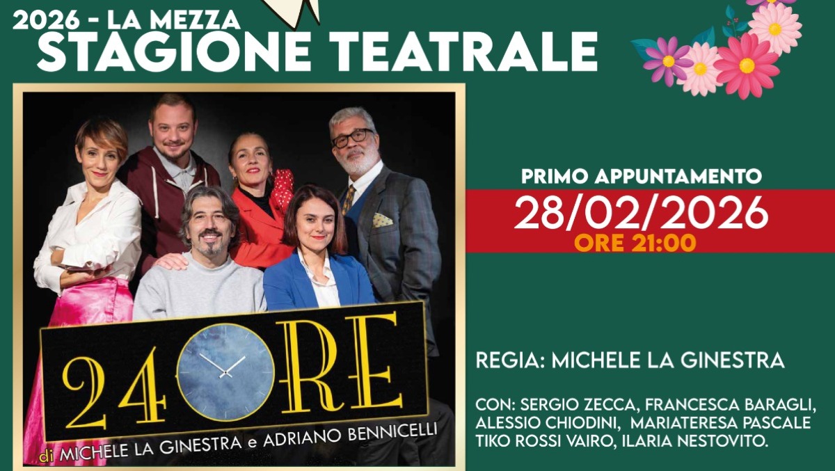 Teatro Fellini di Pontinia: si riparte con la commedia di Michele La Ginestra - 
